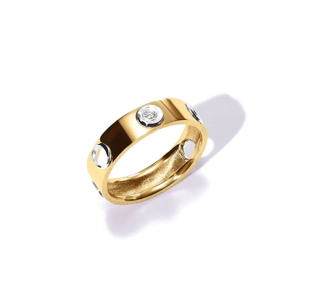 EN Open Diamond Ring Yellow Gold (5mm) | MILAMORE USA