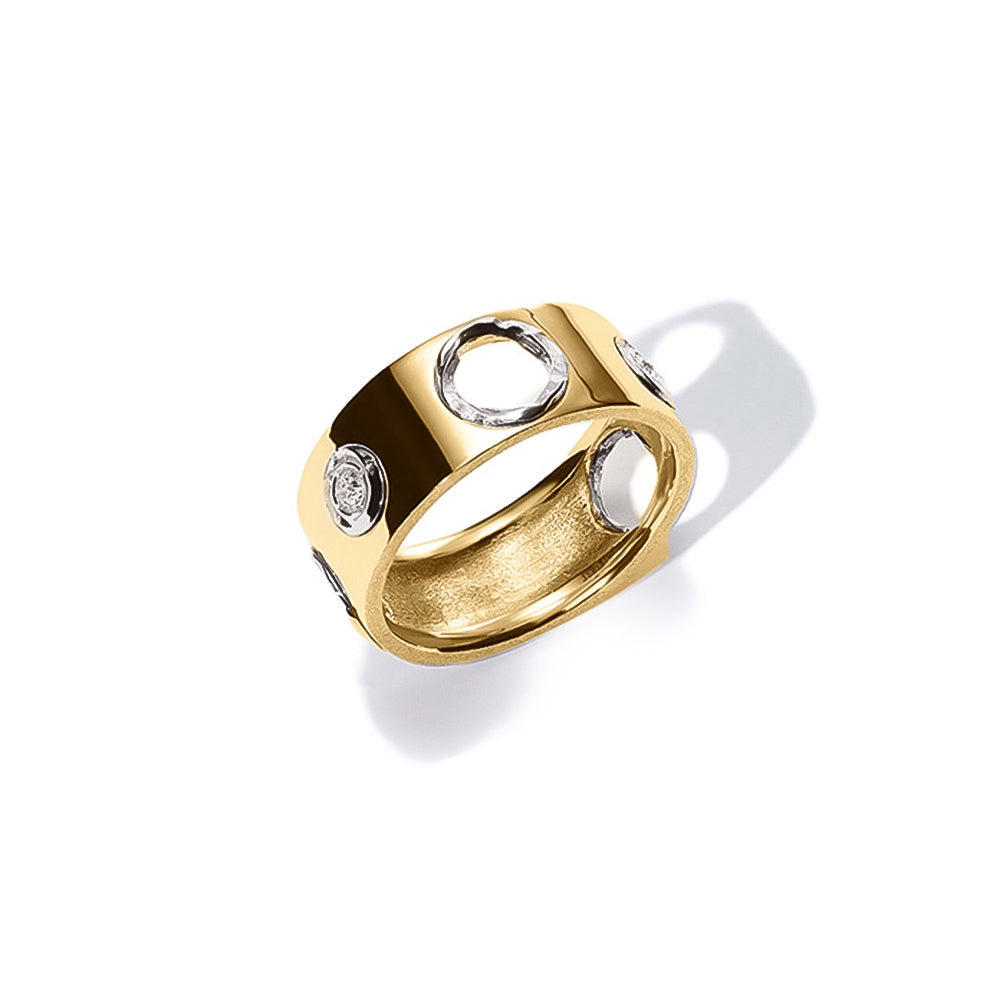 EN Open Diamond Ring Yellow Gold (8mm) | MILAMORE USA