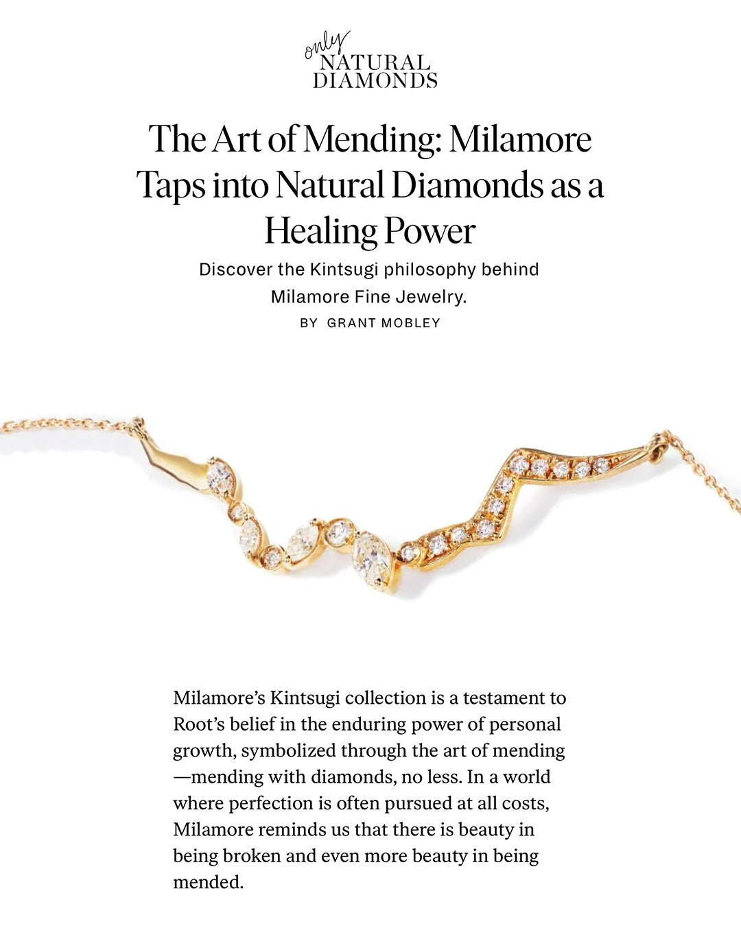 Only Natural Diamonds Kintsugi