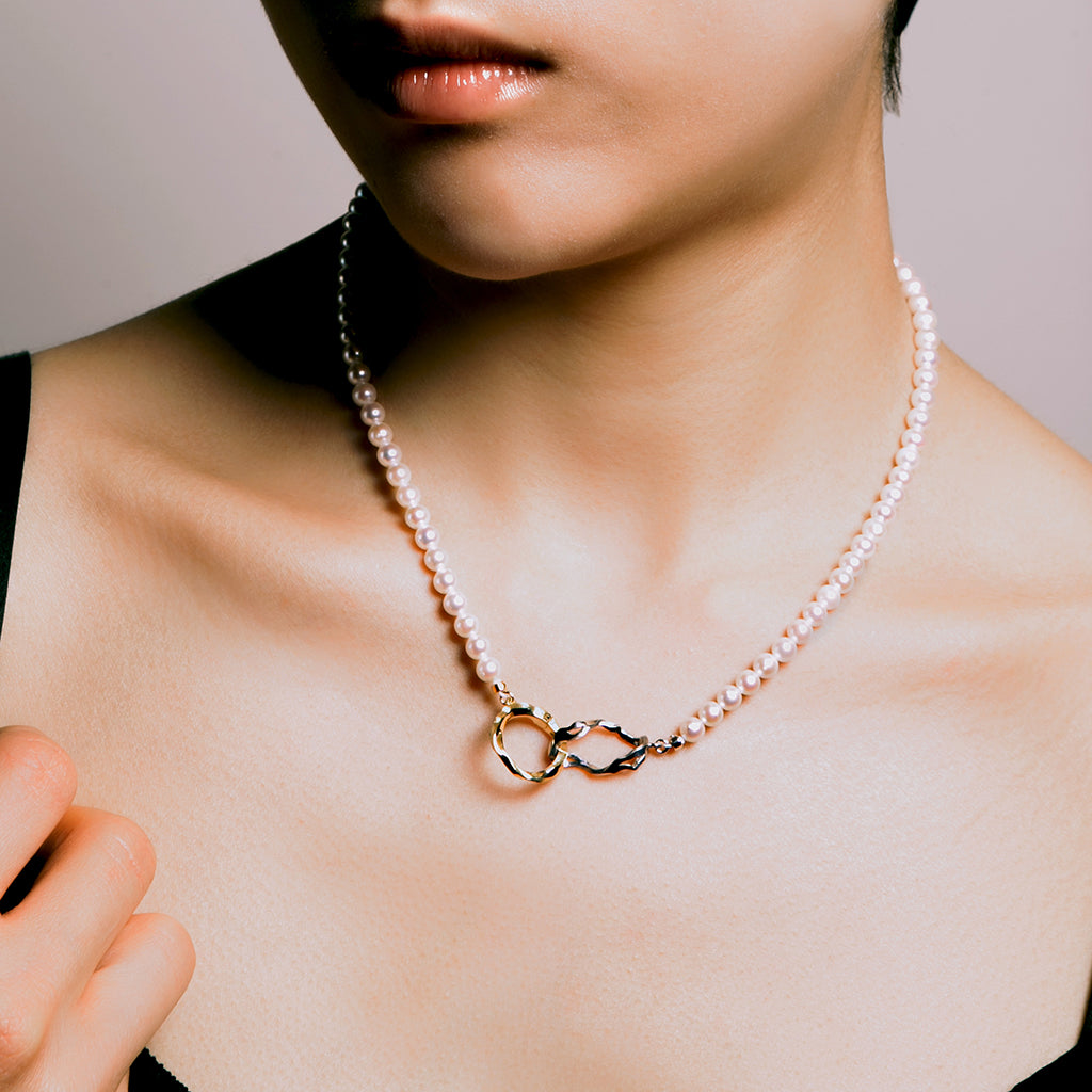 Infinity shop pearl necklace