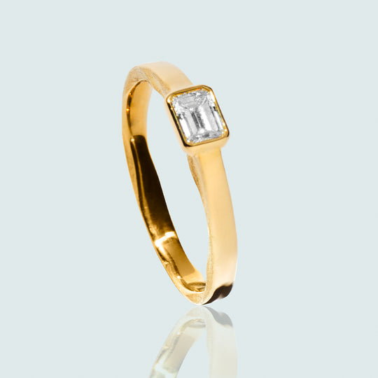 EN Classic Diamond Ring YG - Bridal