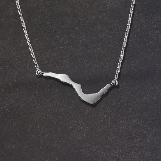 Kintsugi Platinum Noir Mini Necklace - Mens