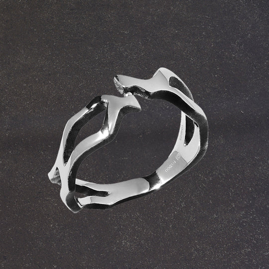 Kintsugi Platinum Noir Ring II - Mens