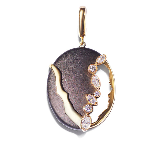 Kintusgi Victoria Platinum Noir Pendant