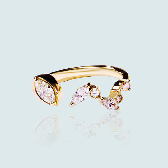 Floating Diamond Amore Ring - Bridal