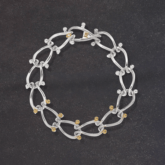 HASSOU Puzzle Duo Chain Jr. Bracelet- Mens