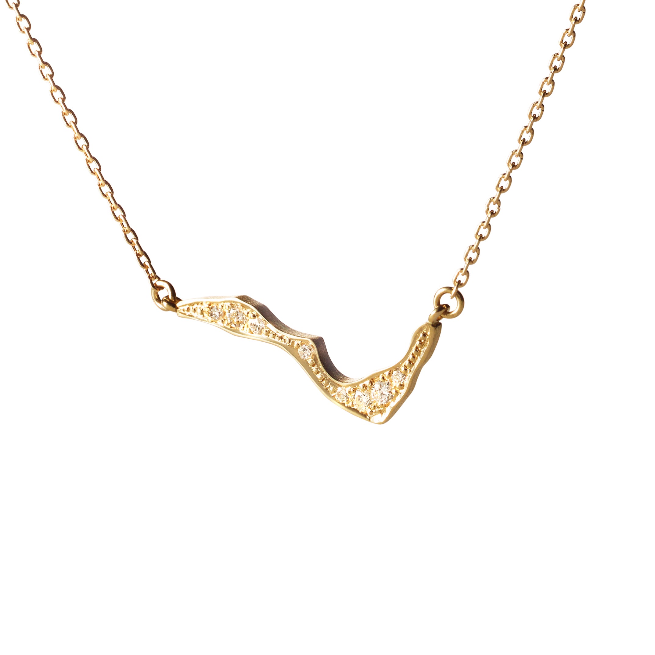 Kintsugi Mini Pave Necklace