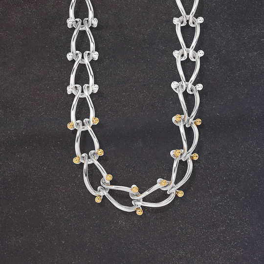 HASSOU Puzzle Duo Chain Necklace - Mens