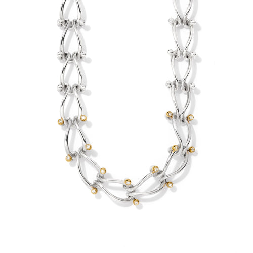 HASSOU Puzzle Duo Chain Diamond Necklace