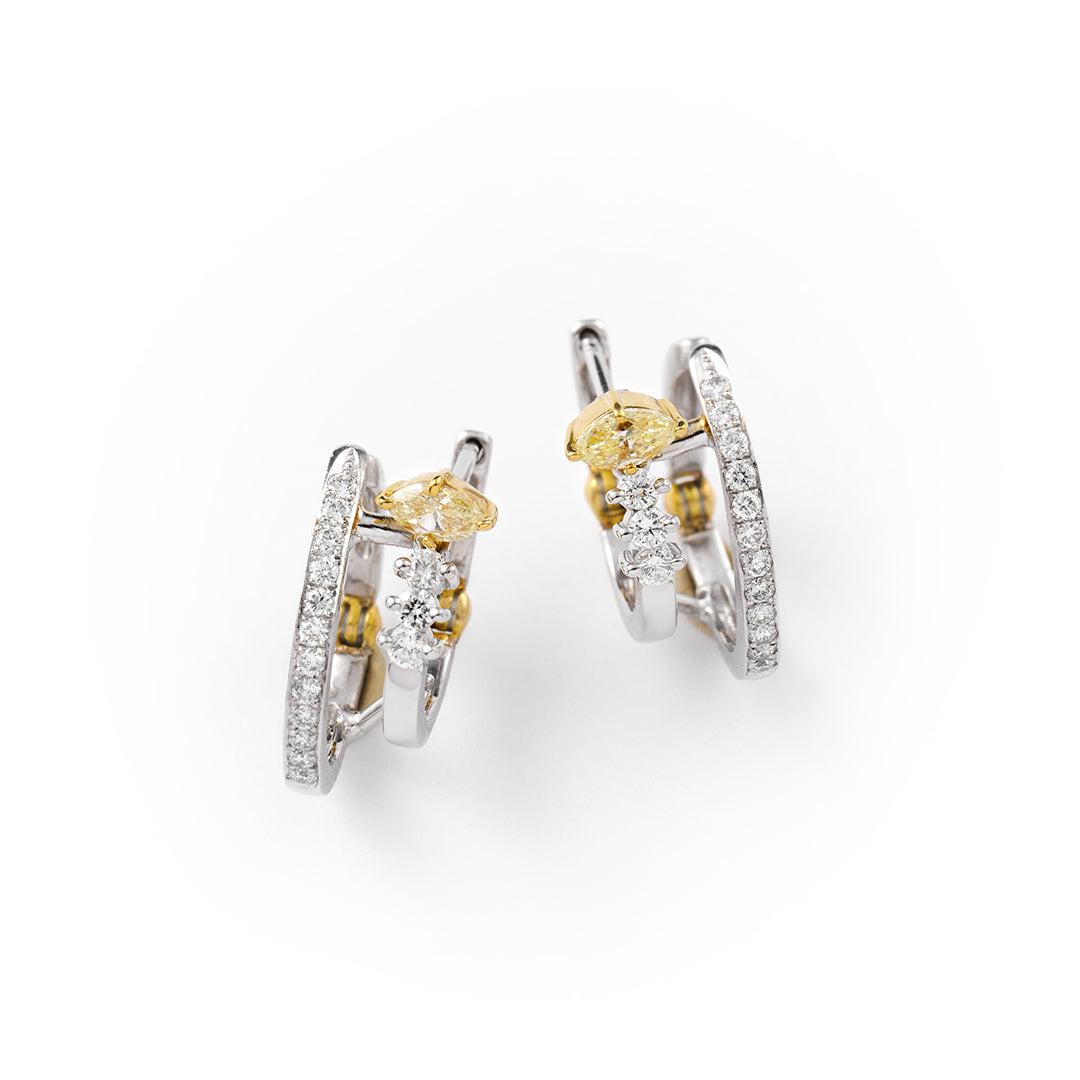 Galaxy Diamond Double Huggies