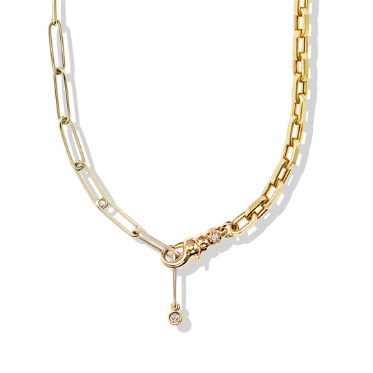 MonoChrome Duo Chain Jr. (18K Yellow Gold)