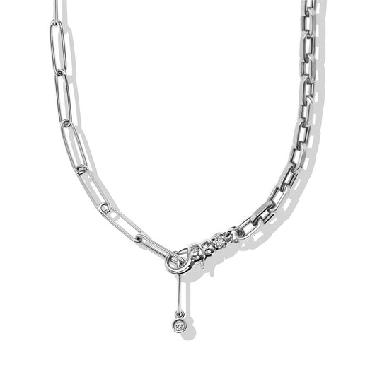 MonoChrome Duo Chain Jr. (18K White Gold)