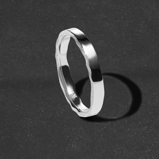 Platinum En Ring 3mm - Mens