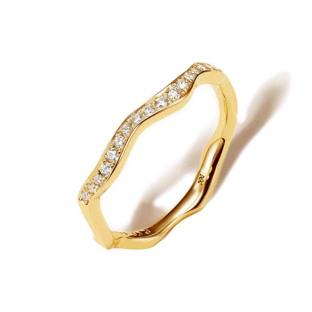 Kintsugi Pave Vine Ring
