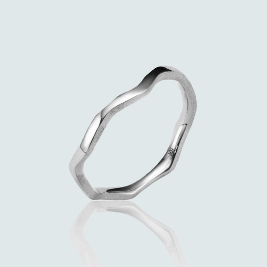 Platinum Kintsugi Vine Band - Bridal