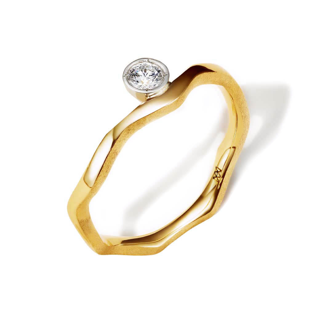 Kintsugi Diamond Vine Ring