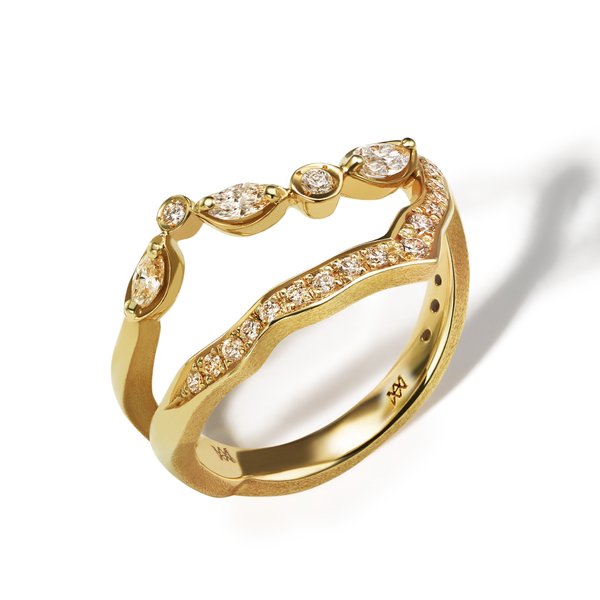 Kintsugi Float-Pave Diamond Ring I