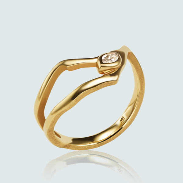 Kintsugi Diamond Ring I - Bridal