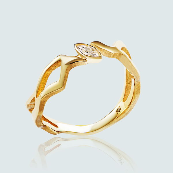 Kintsugi Diamond Ring II -Bridal