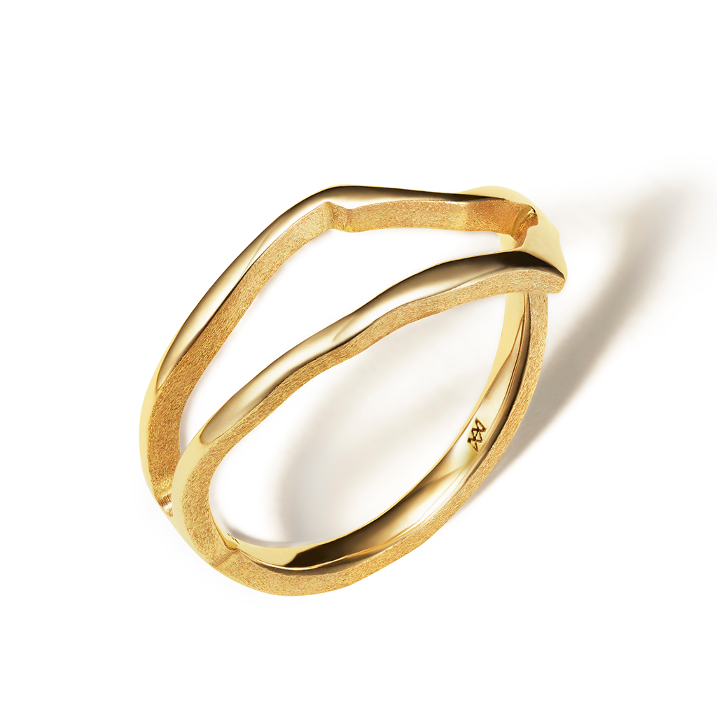 Solid 18kt Gold Modern Ring | MILAMORE USA