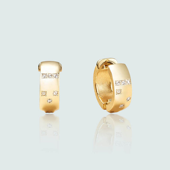 Diamond Braille 'LOVE' Huggies - Bridal