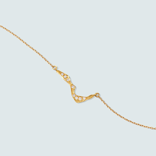 Kintsugi Mini Pave Necklace - Bridal