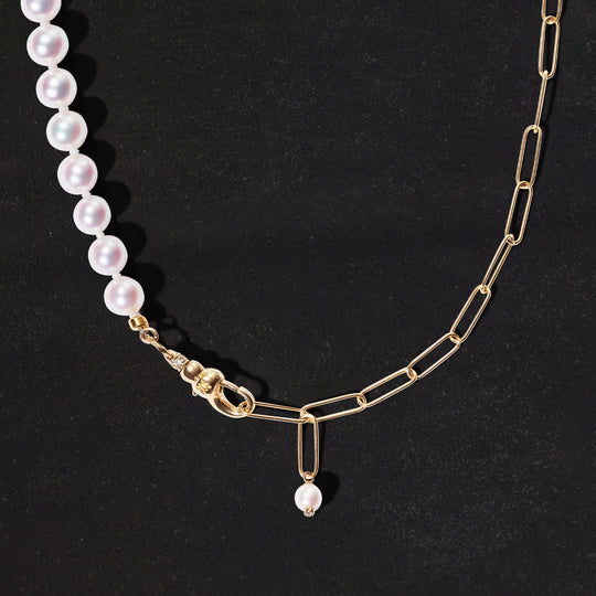 Classic Pearl Duo Chain (Mens)