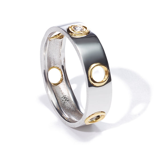 EN Open Diamond Ring Platinum (5mm)