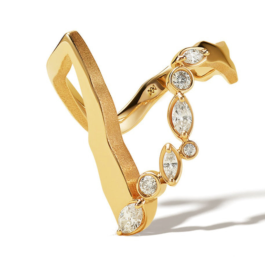 Kintsugi Victoria Float Diamond Ring