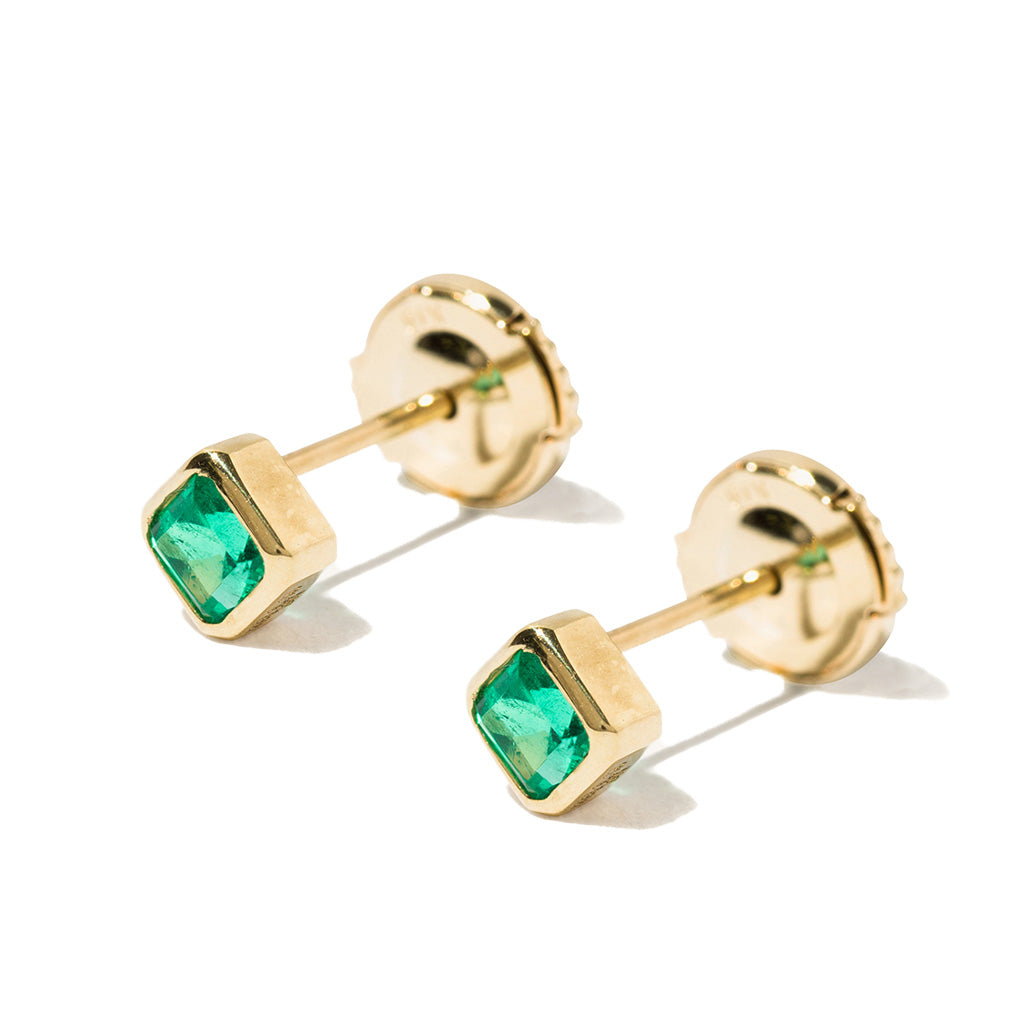 Classic Emerald Studs