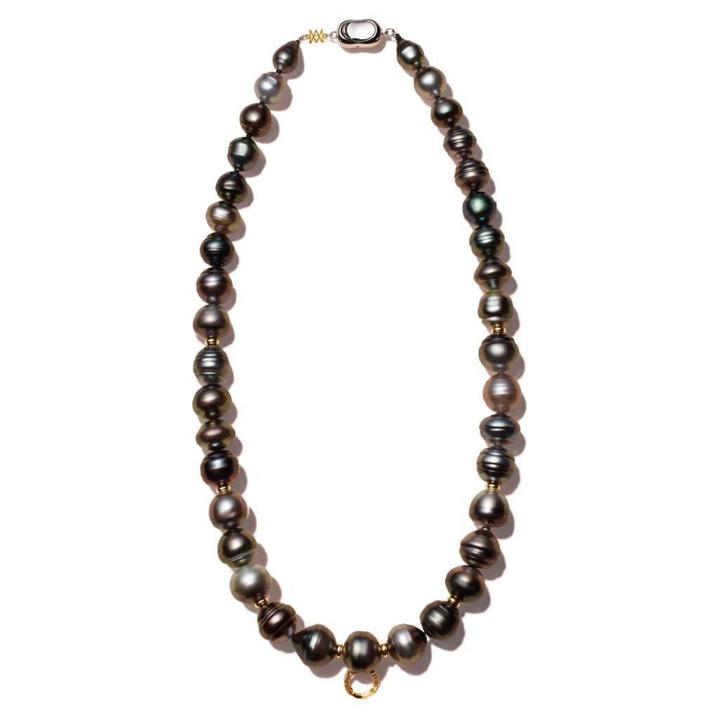 Kintsugi Noir Pearl Necklace
