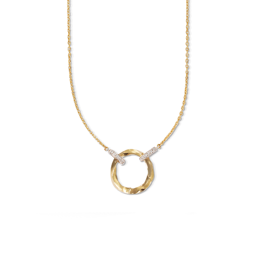 En Open Pendant Necklace